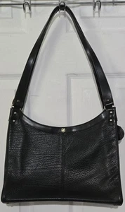 Bolso médico de cuero para mujer John Romain vintage negro divisor silencioso lujo - Imagen 1 de 23
