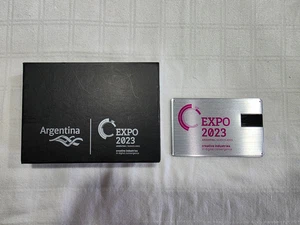 EXPO 2023 Argentina Buenos Aires Souvenir Creative Ind. Credit Card Flash Drive - Picture 1 of 11