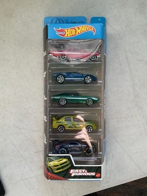 2020 HOT WHEELS FAST & FURIOUS 5 PACK IMPALA NISSAN 1/64 SCALE DIECAST - Image 1 of 4