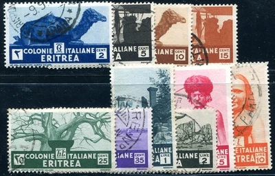 ITALIENISCHE KOLONIEN ERITREA 1933 204-213 gestempelt SCHÖNER SATZ (F7028 - Bild 1 von 2