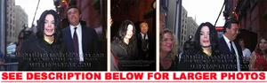 MICHAEL JACKSON 2003 IN NY (3) RARE 8x10 PHOTOS - Bild 1 von 1