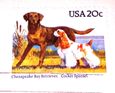 Dogs - Retriever and Spaniel - 1984 22kt Gold Replica Stamps - SEE BELOW - Image 1 of 4