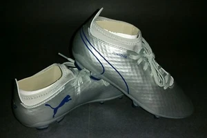Puma One Chrome 2 FG, Silver/Blue Depths, Size 8.5 - Picture 1 of 12