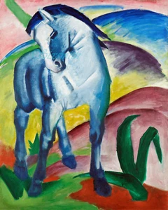 BLUE HORSE I by Franz Marc Fine Art 11" x 14" Giclee Print - Picture 1 of 1