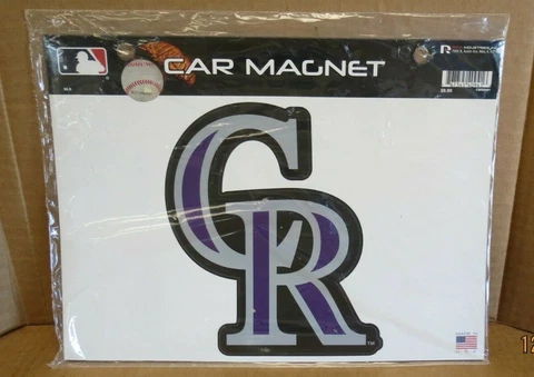MLB CMS6401 COLORADO ROCKIES CR LOGO CAR MAGNET NEW Cover