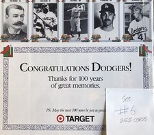 LA Dodgers Target Sets 1990, Complete Set 6 Of 6 with 255 cards COLLECT ALL 6