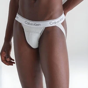 Calvin Klein Herren Athletic Jockstrap Grau Meliert Gr. S Neu mit Etikett (NB3494050) - Bild 1 von 5