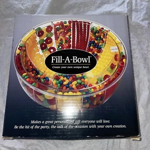 LORI GREINER ACRYLIC FILL-A-BOWL!! CREATE YOUR PARTY BOWL!! Snacks Unique Gift - Picture 1 of 11