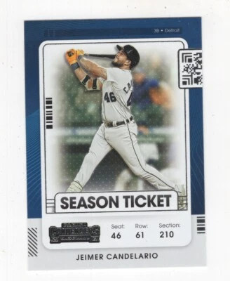 2021 PANINI CONTENDERS BASEBALL - JEIMER CANDELARIO DETROIT TIGERS #78 - Image 1 of 4