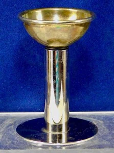 VINTAGE SILVER PLATE WINE BOTTLE DECANTER FUNNEL w/STAINLESS SCREEN FILTER,holde - Picture 1 of 6