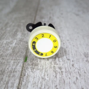 Toyota 3 & 4 Thread Overlock Sewing Serger 6600 Part: Yellow Thread Tension Dial - Picture 1 of 3