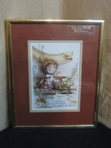 Vintage Jodi BERGSMA Double Signed Print Matted & Framed 11" X 9" - Picture 1 of 6