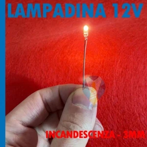 LAMPADINA INCANDESCENZA 12V BIANCO CALDO NEON BULB PRESEPI PLASTICO PLASTICI NEW - Foto 1 di 6