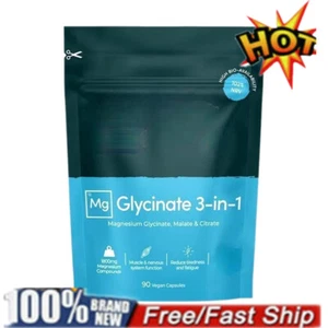 Complejo de glicinato de magnesio 3 en 1 - 1800 mg suplementos como bisglicinato/citrato - Imagen 1 de 7