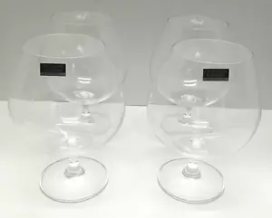 4 Crystalite Bohemia Cognac 23 oz Glasses European Stemware Czech Republic New - Picture 1 of 19