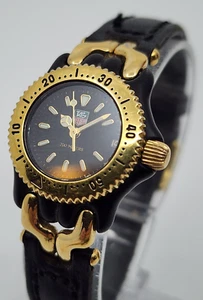 Vintage Tag Heuer Sel Watch Quartz 25.2mm Women's Black Dial Round S93.308C - Picture 1 of 8