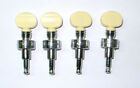 4 string banjo tuning pegs, Chrome plated with Laser, Acrylic Ivory, 328CX-BI-4P
