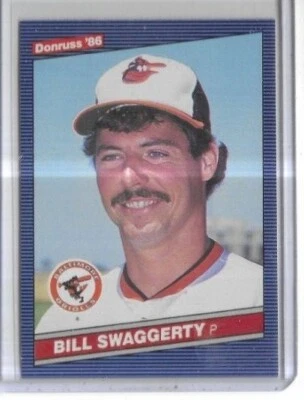 1986 Donruss #594 Bill Swaggerty Baltimore Orioles - Image 1 of 2