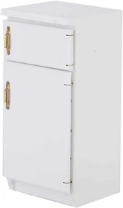 1:12 Simulazione Frigorifero Bianco in Legno Modello Cucina Casa Bambole Mobili  - Foto 1 di 12