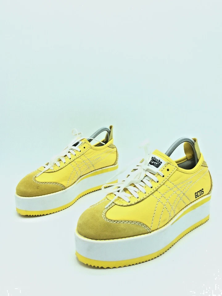Onitsuka Tiger GCDS Zapatillas Deportivas Amarillo Para Mujeres T.39 US.7,5 UK.6 - Imagen 1 de 4