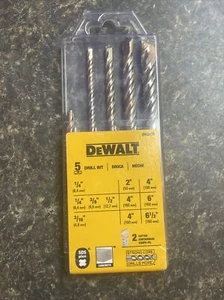 DEWALT 5-Piece Rock Carbide  Hammer Bit Set - DW5470 New Sealed - Picture 1 of 12