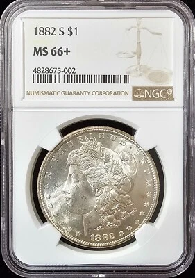 1882-S Morgan Dollar MS-66+ NGC VIDEO - Image 1 of 4