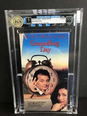 Groundhog Day IGS Graded Slab 9 Mint / 9.5 Gem VHS New Canada Version - Image 1 of 4