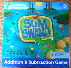EUC Learning Resources "Sum Swamp" Addition & Subtraction Board Game - Ages 5+ - Picture 1 of 4