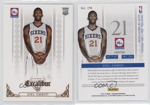 2014-15 Panini Excalibur Joel Embiid #178 Rookie RC