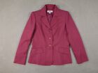 Le Suit Women's Pink Blazer 3 Buttons Size 8