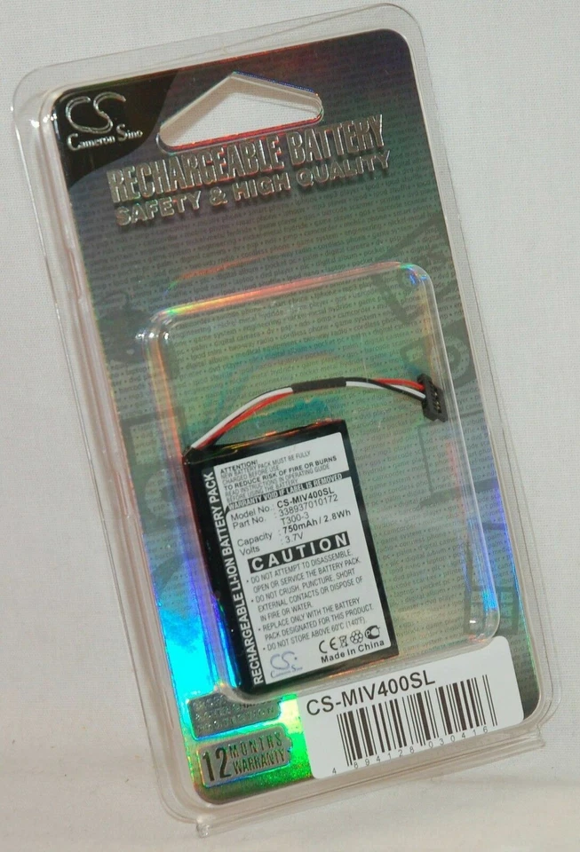 NUEVA Batería Mio Moov 400 y 405 GPS 3.7V 750mAh 338937010172 T300-3 mitac EE. UU. Foto 1 de 4