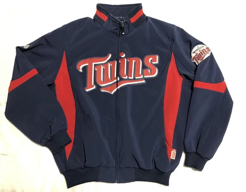 Minnesota Twins Jacket Size L  Authentic Team Apparel Stitched Insulated Cover