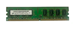 Micron 2GB 2RX8 DDR2 800 CL6 DIMM PC2-6400U-666-13-E0 Desktop Memory RAM - Picture 1 of 1