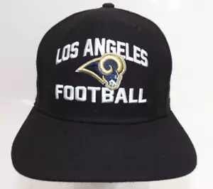 Los Angeles Rams NFL New Era 9Fifty Original fit Snapback black hat cap - Picture 1 of 11