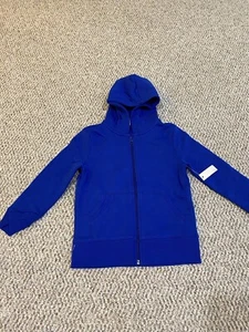 Amazon Essential Boys Zip Up Hoodie Jacket Blue Size XS NEW - Picture 1 of 2