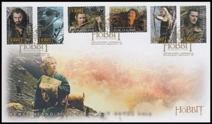 NEW ZEALAND FDC THE HOBBIT DESOLATION OF SMAUG SET (x6) S/A (ID:F2539) - Picture 1 of 1