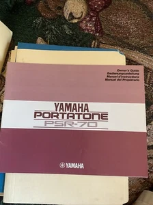 Yamaha PSR-70 Instruction Manual: 36 Pages - Bild 1 von 2