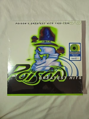 Poison Greatest Hits SEALED Walmart Exclusive Yellow & Green Neon 2 LP RARE OOP - Image 1 of 4