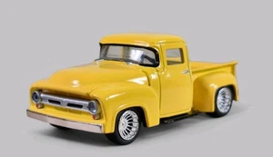 1956 FORD F-100 TRUCK Diorama Collectible DieCast Model Car 1:64 Yellow LOOSE - Picture 1 of 8