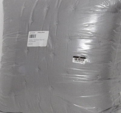 Pottery Barn TENCEL™ Tufted Quilt King/Cal.King 92" l x 108" w Gray Mist New - Image 1 of 4
