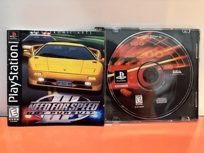 Need for Speed III Hot Pursuit (PS1) Etiqueta Negra - Disco y Manual Original Solo Foto 1 de 4