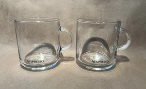 "Par de tazas de café espresso de vidrio Nespresso Vertuo - 3,5"" de alto, 6 oz (8 oz al borde)" - Imagen 1 de 7