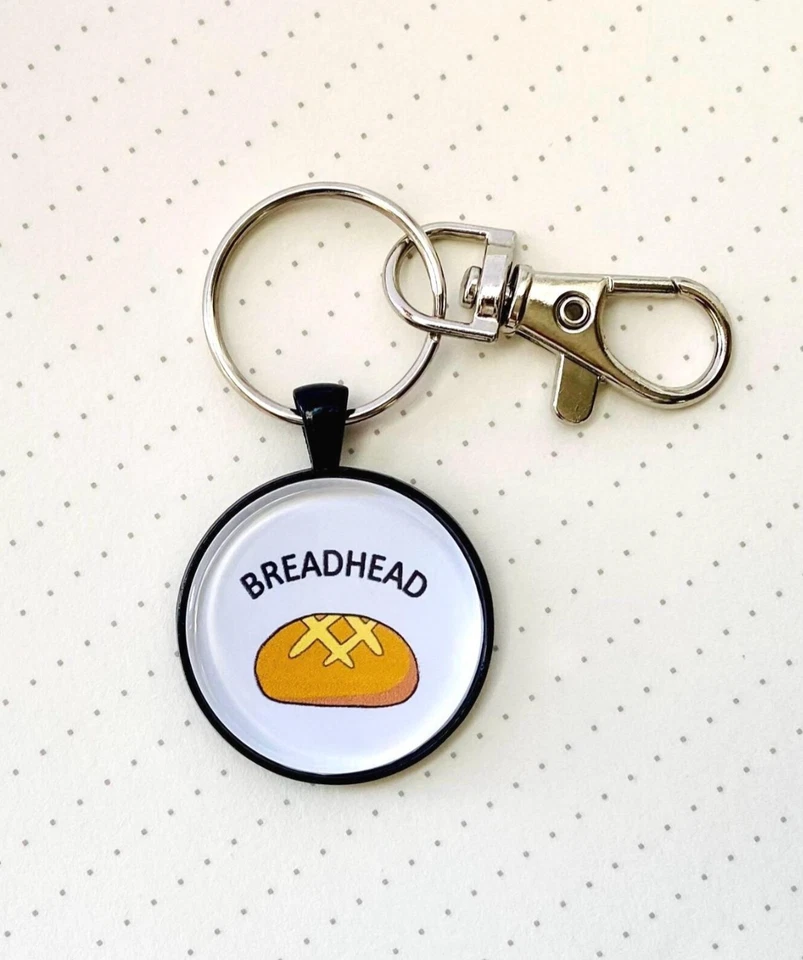 Llavero de pan - HECHO A MANO - Llavero de masa madre, divertido regalo para hornear, panificadora Foto 1 de 4