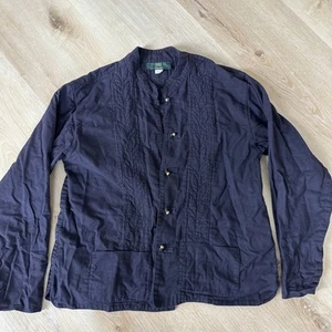 Vintage Orvis Blue Button Up Shirt Jacket - Size L - Picture 1 of 10