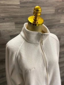 COLUMBIA SPORTSWEAR Chaqueta polar blanca con cremallera completa cuello falso para mujer 3XL talla grande - Imagen 1 de 11