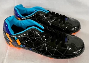 Scarpe da calcio sportive classiche nuove per bambini taglia 4 nere arancioni giovanili - Foto 1 di 3