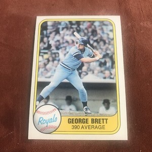 A 1981 Fleer George Brett # 655 Baseball Card 