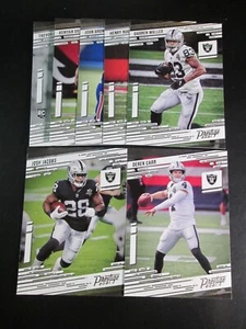 Juego de equipo de fútbol americano Prestige 2021 con RC Las Vegas RAIDERS (7c)  - Imagen 1 de 1