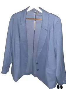 Light Blue Textured Blazer - Picture 1 of 3