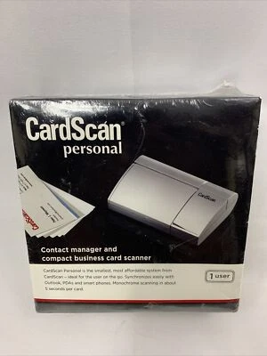 CardScan Personal Compact Business Card Pass-Through Scanner New Sealed - Image 1 of 4
